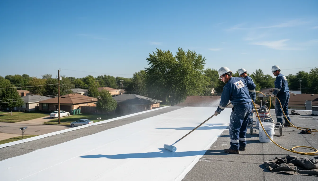 Commercial roof coating in Otego, NY near me